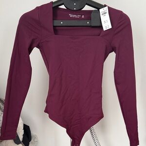 Abercrombie & Fitch Purple Long Sleeve Bodysuit